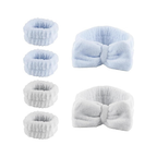Set 6 Polsini Assorbenti per Lavaggio Viso e Capelli