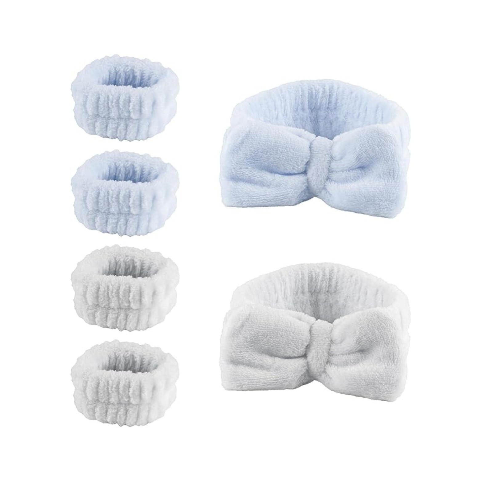 Set 6 Polsini Assorbenti per Lavaggio Viso e Capelli