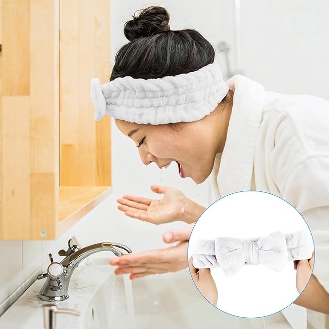 Set 6 Polsini Assorbenti per Lavaggio Viso e Capelli