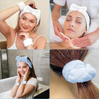 Set 6 Polsini Assorbenti per Lavaggio Viso e Capelli